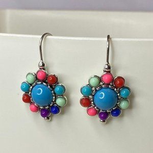 📢 4/$15 Blooming Color-Block Flower Earrings